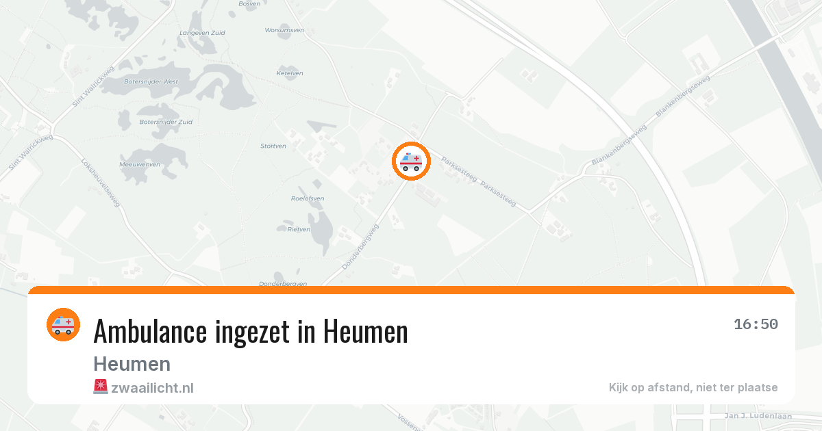 Ambulance ingezet in Heumen — 11 aug 2026