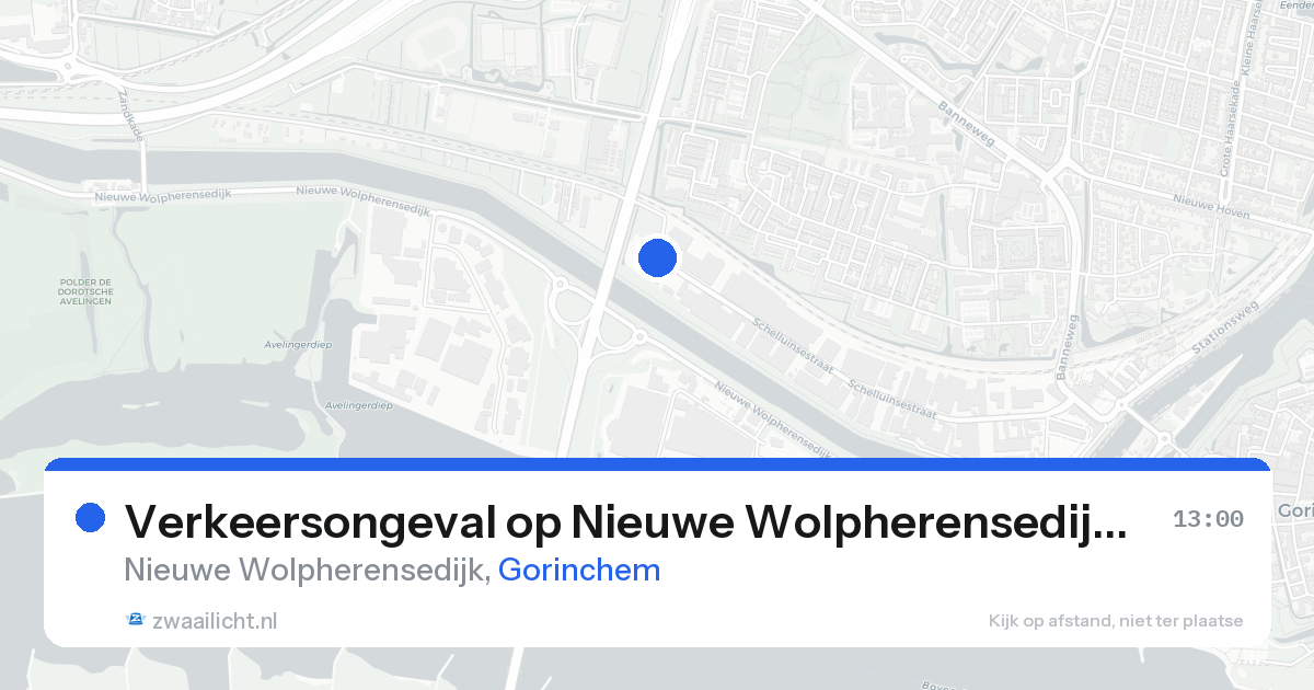 Verkeersongeval op Nieuwe Wolpherensedijk in Gorinchem — 21 aug 2026