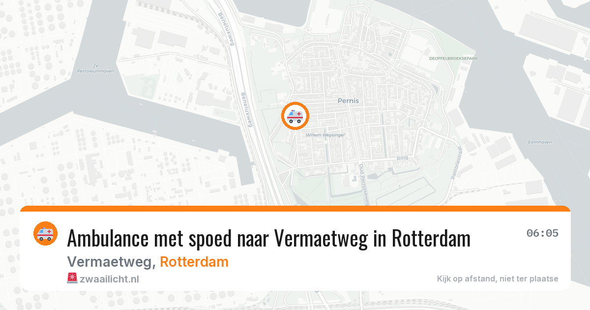Ambulance met spoed naar Vermaetweg in Rotterdam — 8 apr 2026