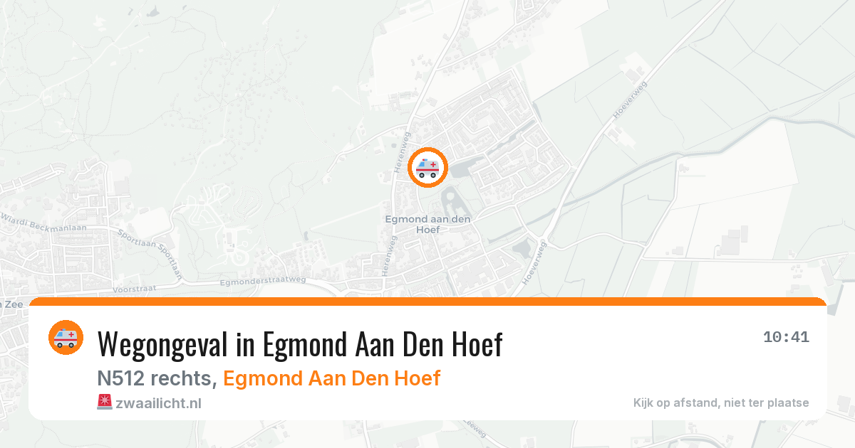 Wegongeval in Egmond Aan Den Hoef — 26 jun 2026