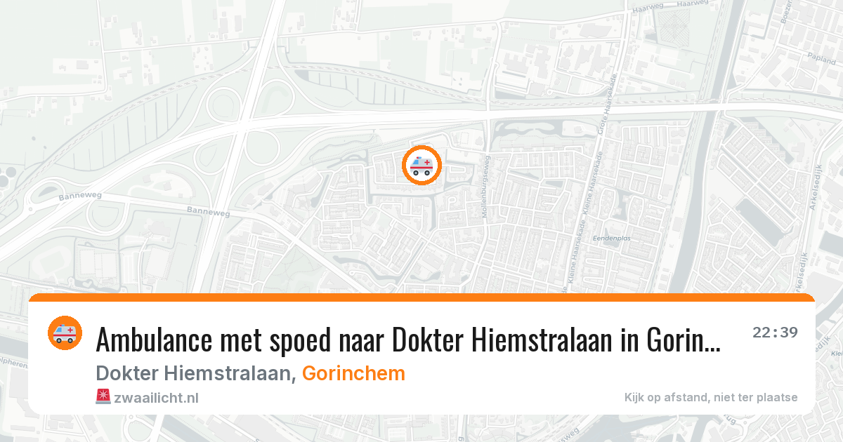 Ambulance met spoed naar Dokter Hiemstralaan in Gorinchem — 3 mei 2026