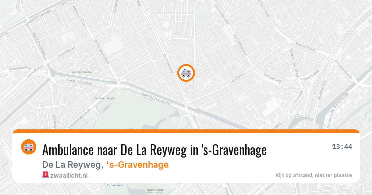 Ambulance naar De La Reyweg in 's-Gravenhage — 24 jun 2026
