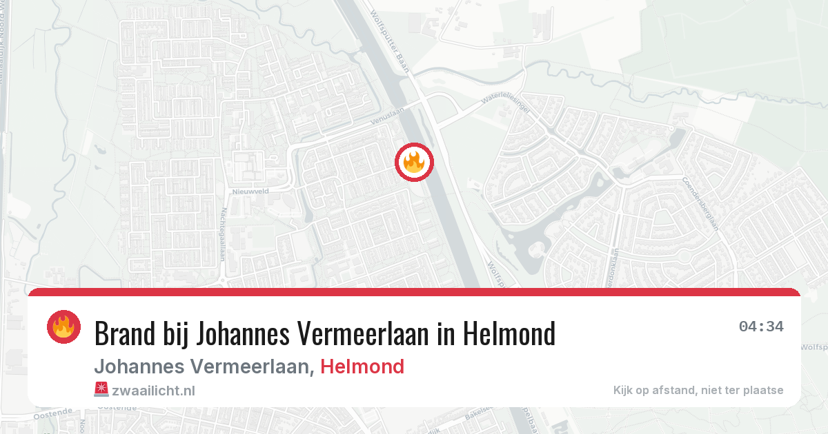 Brand bij Johannes Vermeerlaan in Helmond — 3 mei 2026