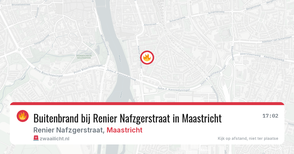 Buitenbrand bij Renier Nafzgerstraat in Maastricht — 6 jul 2026