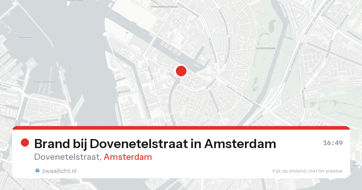 Brand bij Dovenetelstraat in Amsterdam — 23 aug 2026