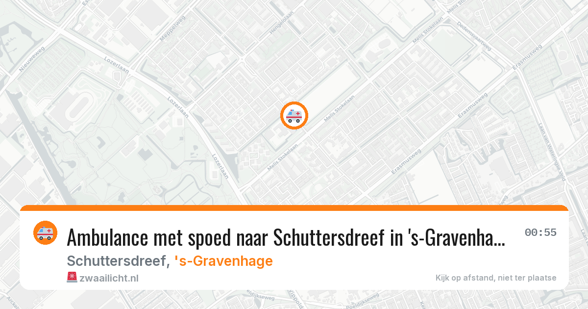 Ambulance met spoed naar Schuttersdreef in 's-Gravenhage — 30 mei 2026