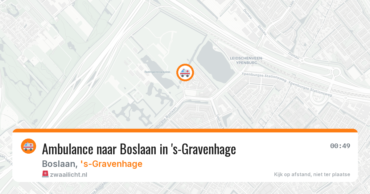 Ambulance naar Boslaan in 's-Gravenhage — 27 apr 2026