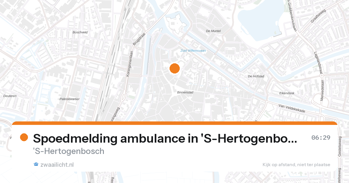 Spoedmelding ambulance in 'S-Hertogenbosch — 7 feb 2026