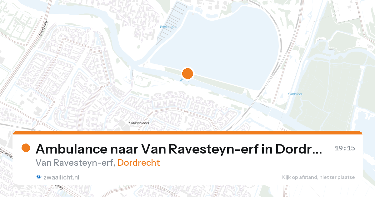 Ambulance naar Van Ravesteyn-erf in Dordrecht — 26 aug 2026