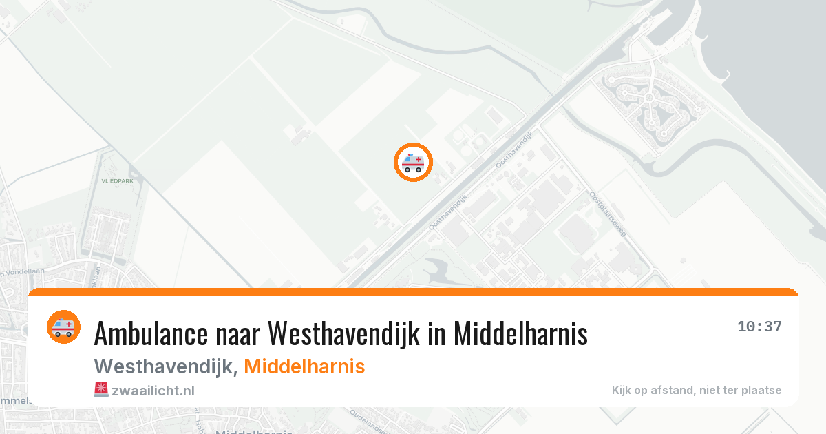 Ambulance naar Westhavendijk in Middelharnis — 1 apr 2026