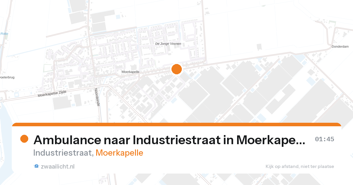 Ambulance naar Industriestraat in Moerkapelle — 26 aug 2026