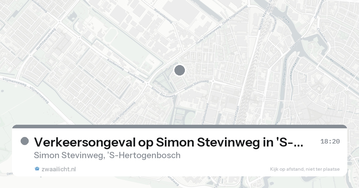 Verkeersongeval op Simon Stevinweg in 'S-Hertogenbosch — 7 feb 2026