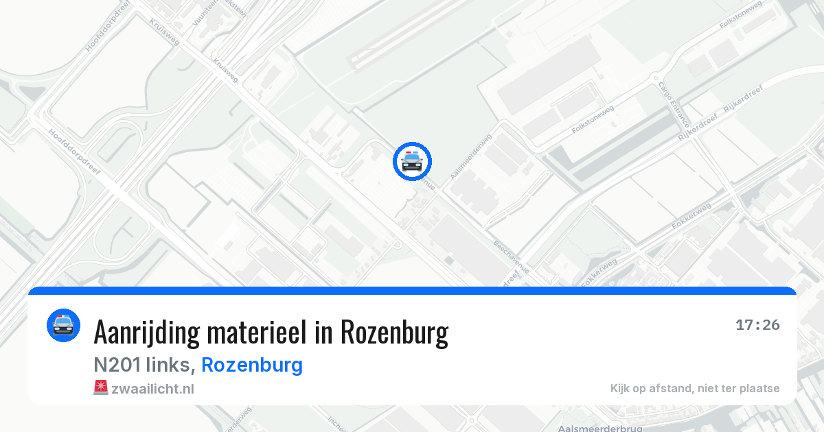 Aanrijding materieel in Rozenburg — 9 apr 2026
