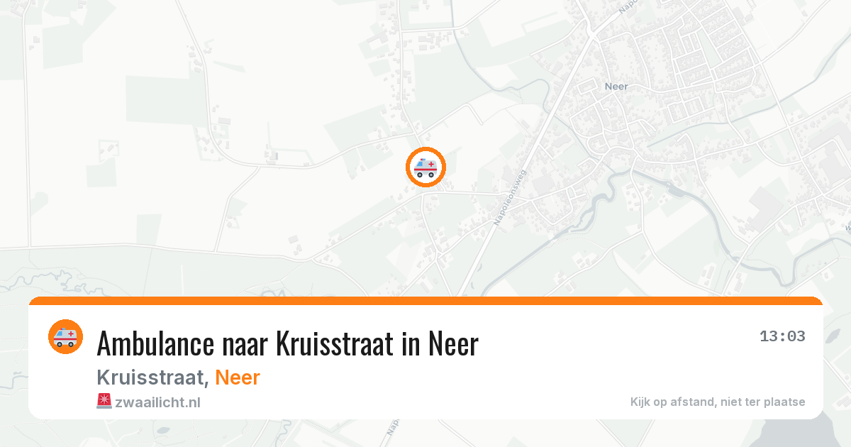 Ambulance naar Kruisstraat in Neer — 19 jul 2026