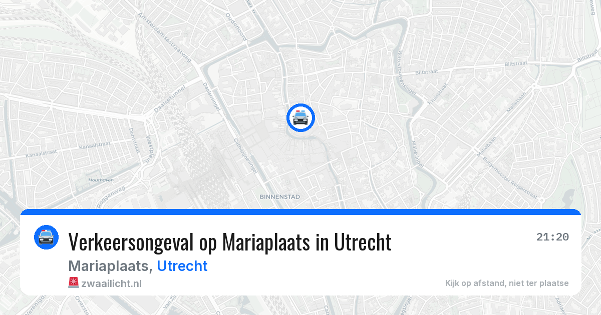 Verkeersongeval op Mariaplaats in Utrecht — 9 apr 2026