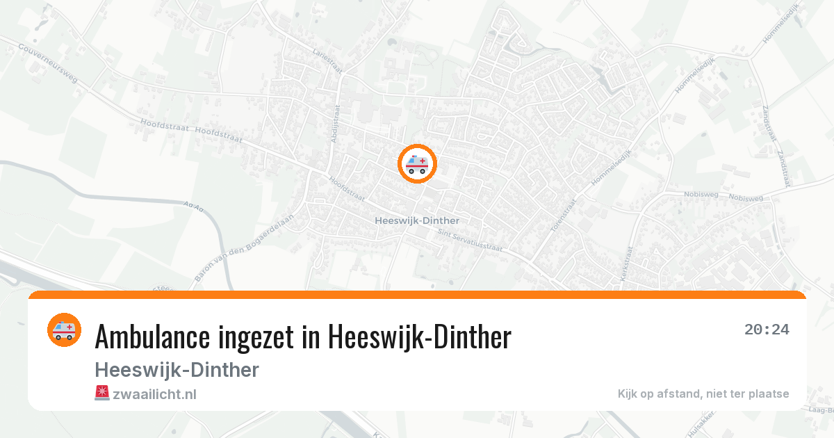 Ambulance ingezet in Heeswijk-Dinther — 28 jun 2026