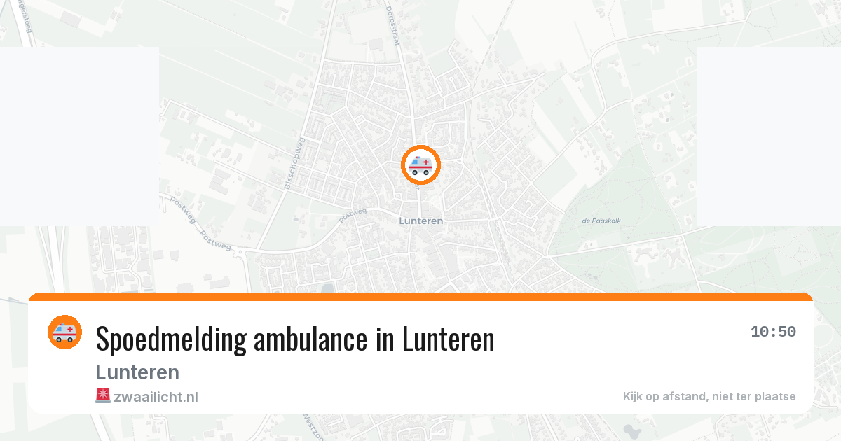 Spoedmelding ambulance in Lunteren — 8 jun 2026