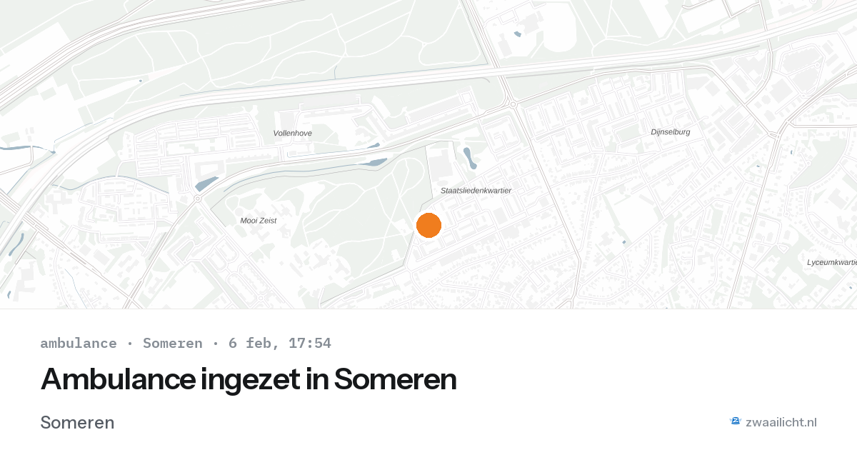 Ambulance ingezet in Someren — 6 feb 2026