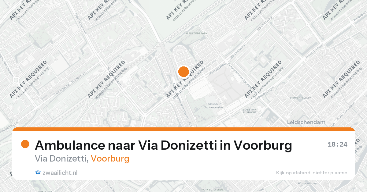 Ambulance naar Via Donizetti in Voorburg — 31 mei 2026
