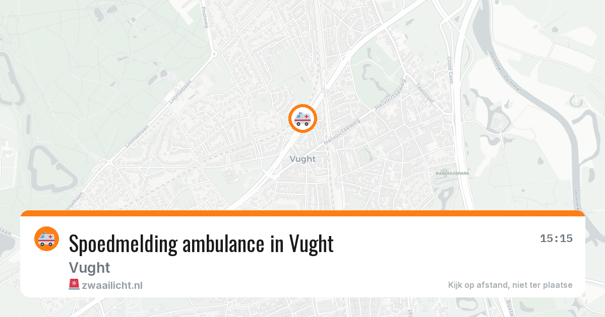 Spoedmelding ambulance in Vught — 25 jan 2026