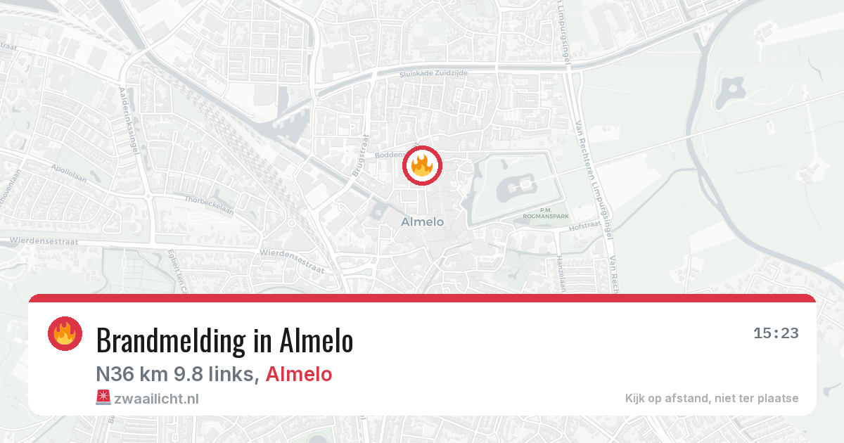 Brandmelding in Almelo — 12 jun 2026