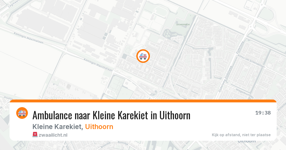 Ambulance naar Kleine Karekiet in Uithoorn — 25 mrt 2026