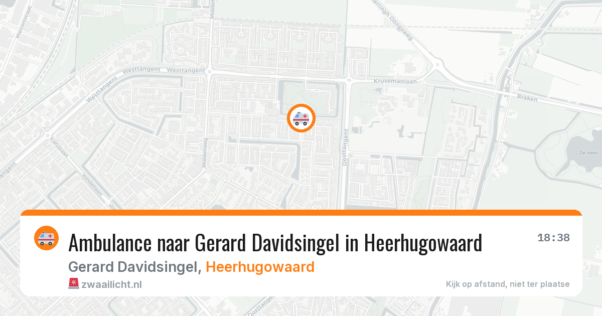Ambulance naar Gerard Davidsingel in Heerhugowaard — 13 aug 2026