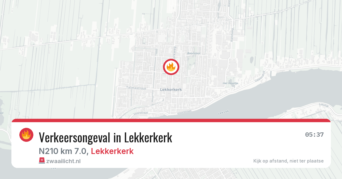 Verkeersongeval in Lekkerkerk — 23 jun 2026