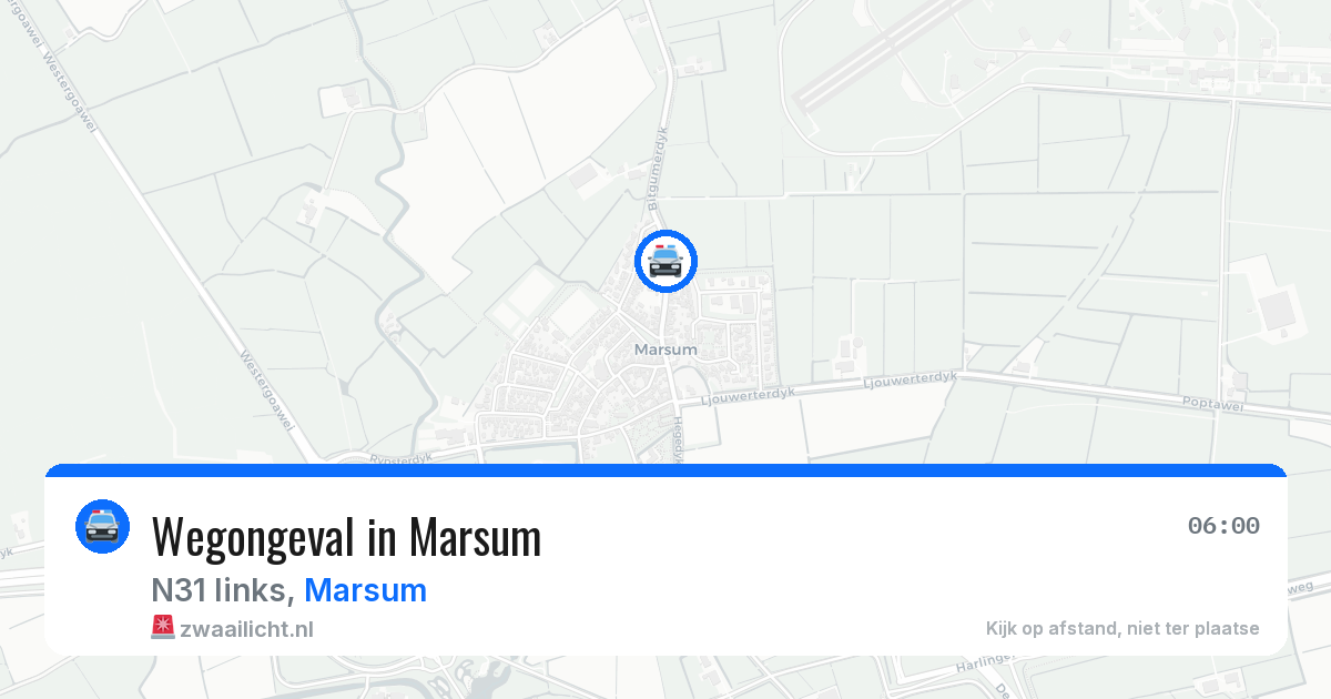 Wegongeval in Marsum — 11 jul 2026