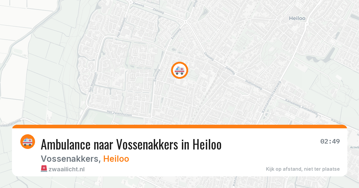 Ambulance naar Vossenakkers in Heiloo — 23 mei 2026
