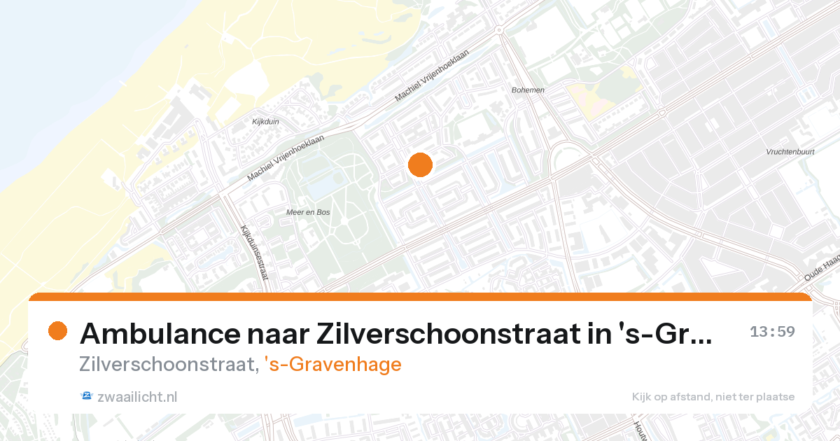 Ambulance naar Zilverschoonstraat in 's-Gravenhage — 28 aug 2026