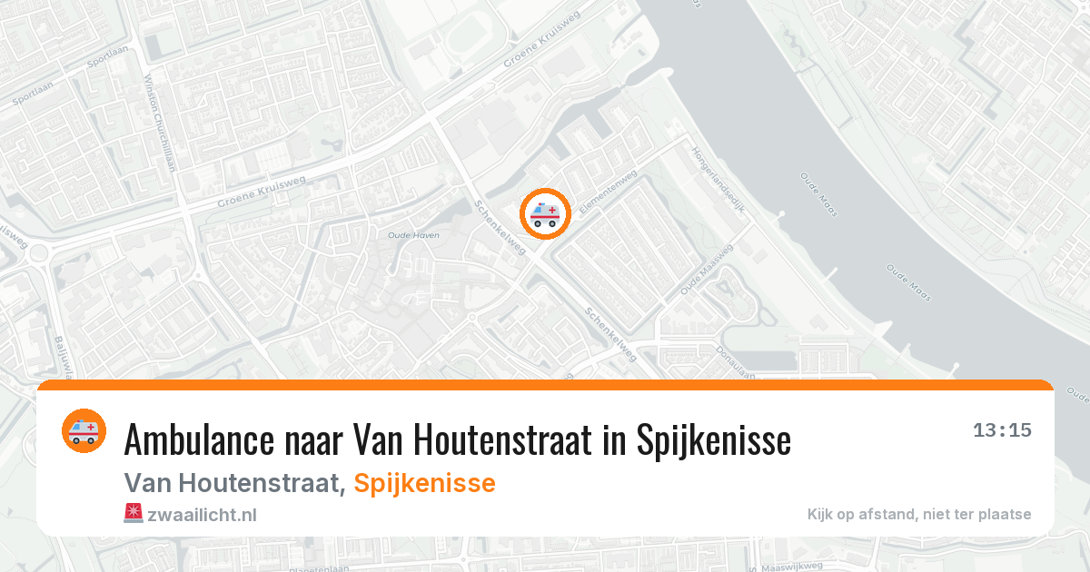 Ambulance naar Van Houtenstraat in Spijkenisse — 5 aug 2026