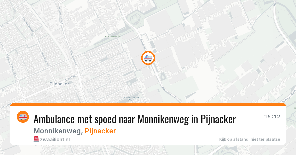 Ambulance met spoed naar Monnikenweg in Pijnacker — 25 mei 2026