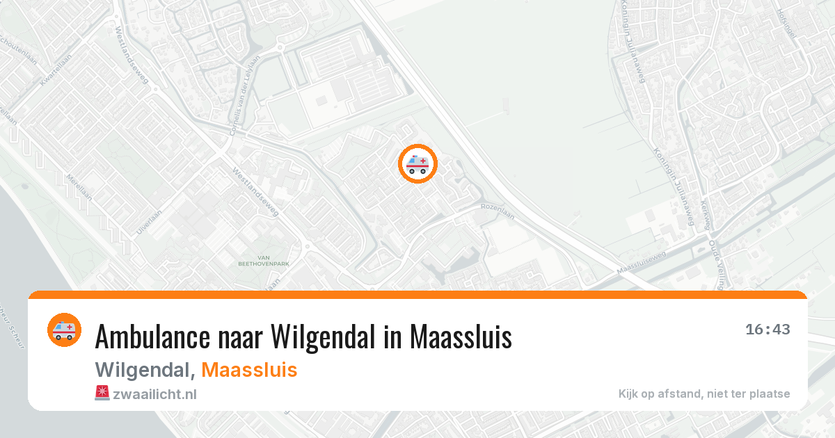 Ambulance naar Wilgendal in Maassluis — 7 jun 2026