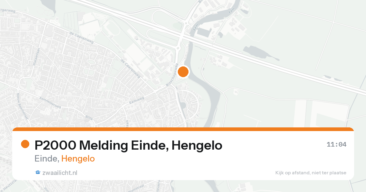 P2000 Melding Einde, Hengelo — 31 jan 2026