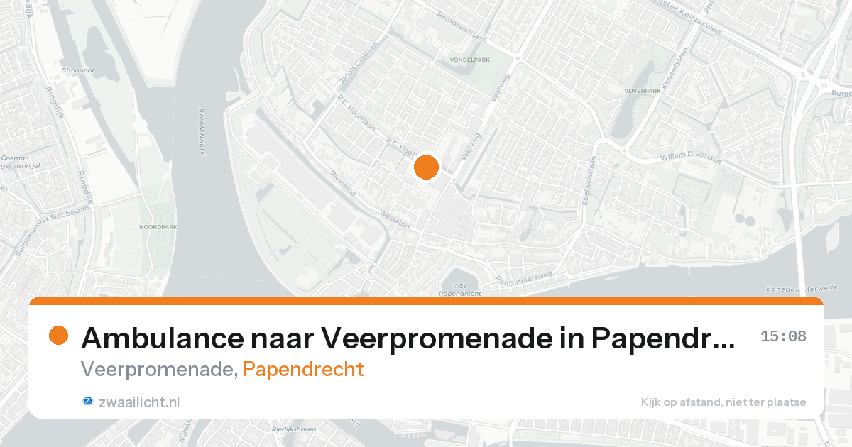 Ambulance naar Veerpromenade in Papendrecht — 30 jan 2026