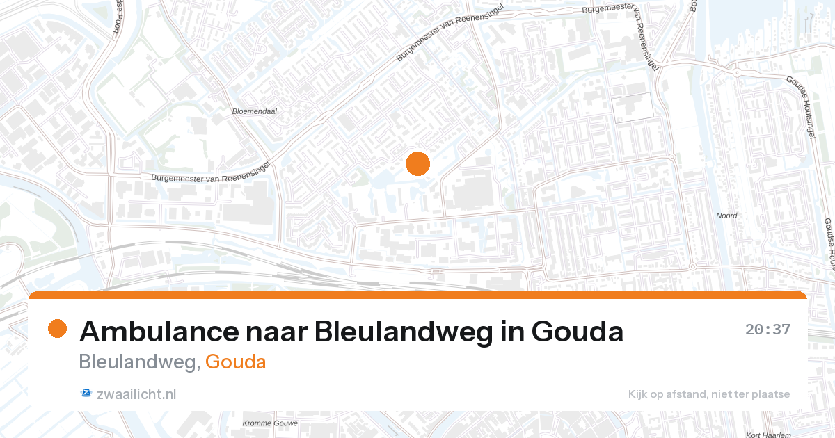 Ambulance naar Bleulandweg in Gouda — 26 aug 2026