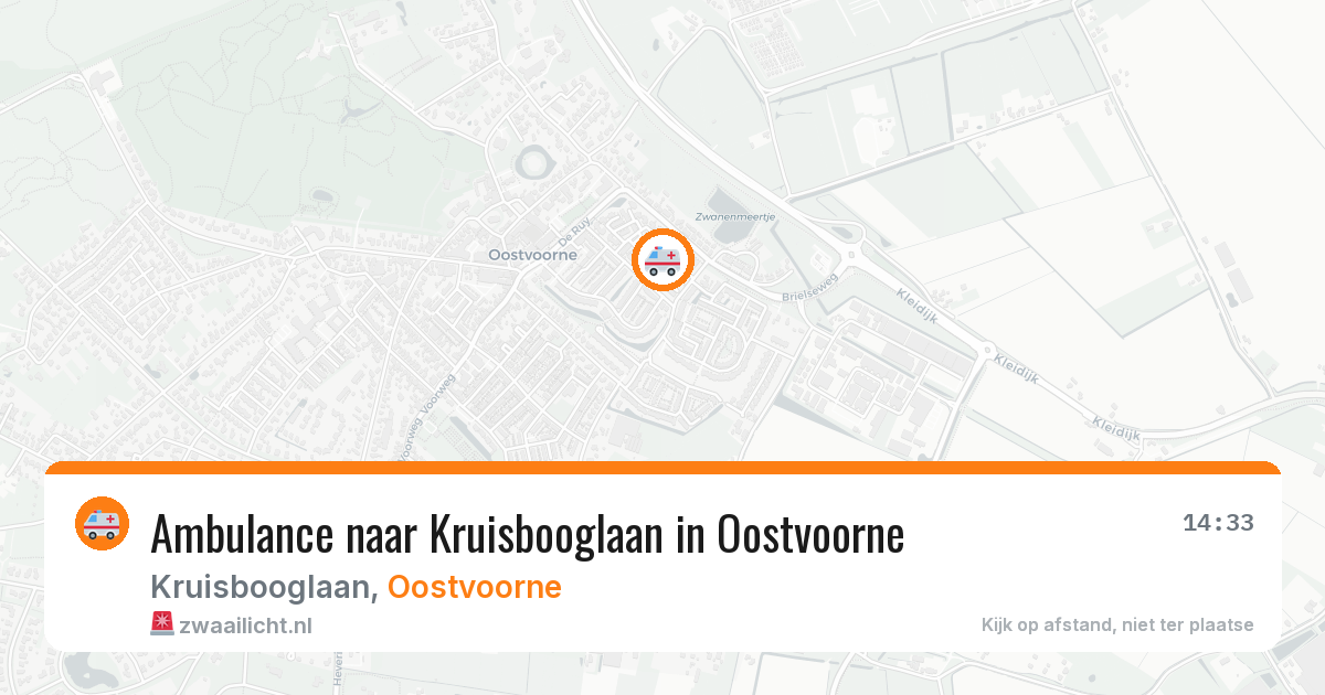 Ambulance naar Kruisbooglaan in Oostvoorne — 21 jul 2026