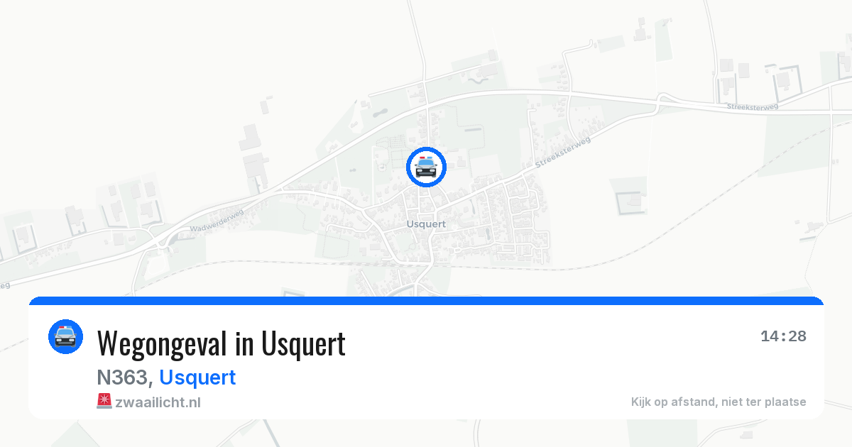 Wegongeval in Usquert — 18 jul 2026