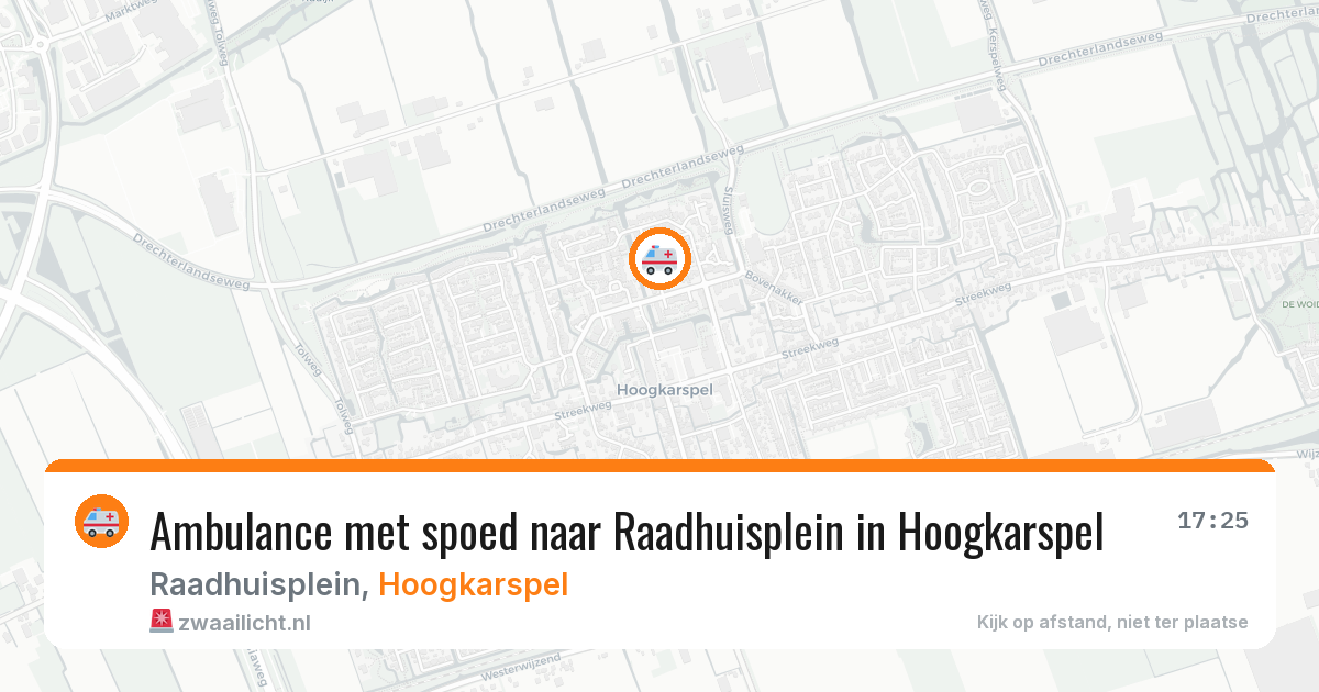 Ambulance met spoed naar Raadhuisplein in Hoogkarspel — 19 jan 2026