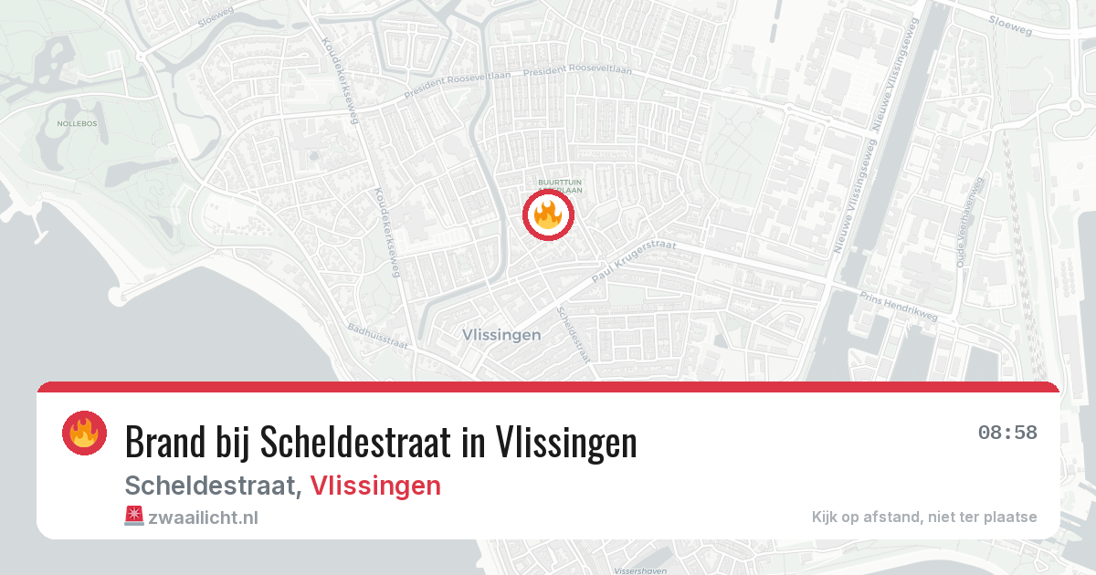 Brand bij Scheldestraat in Vlissingen — 12 mei 2026