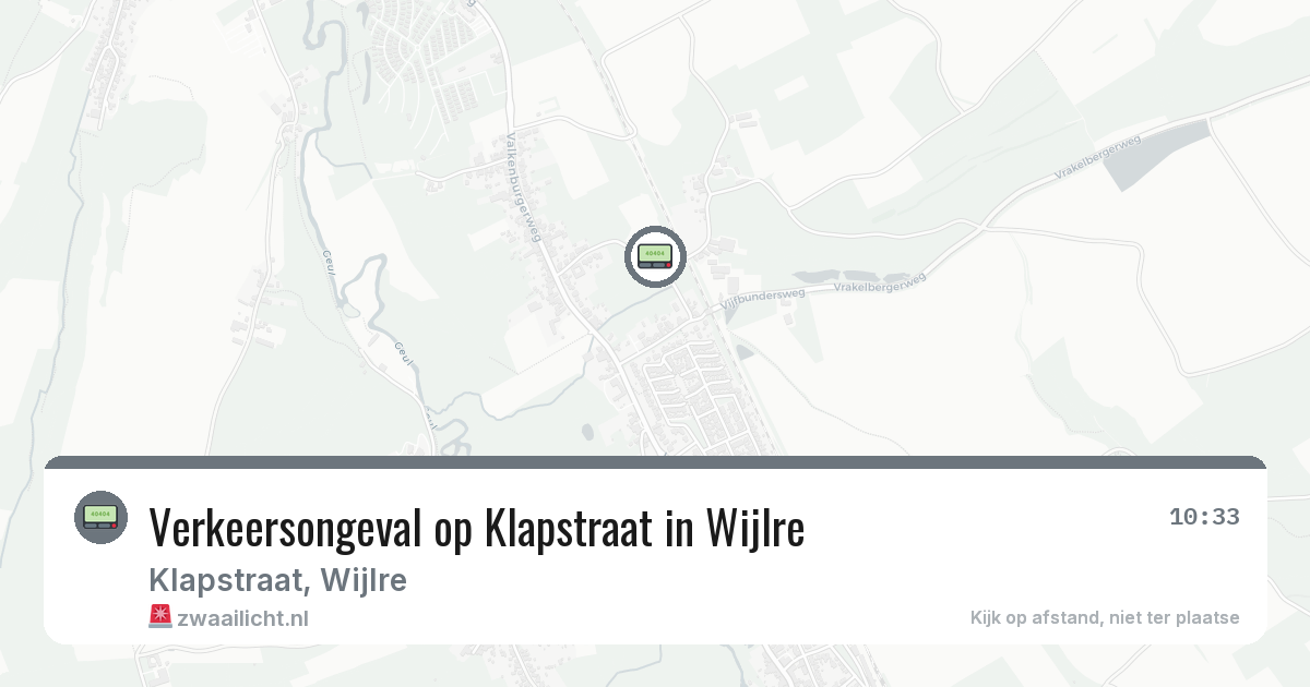 Verkeersongeval op Klapstraat in Wijlre — 20 jun 2026