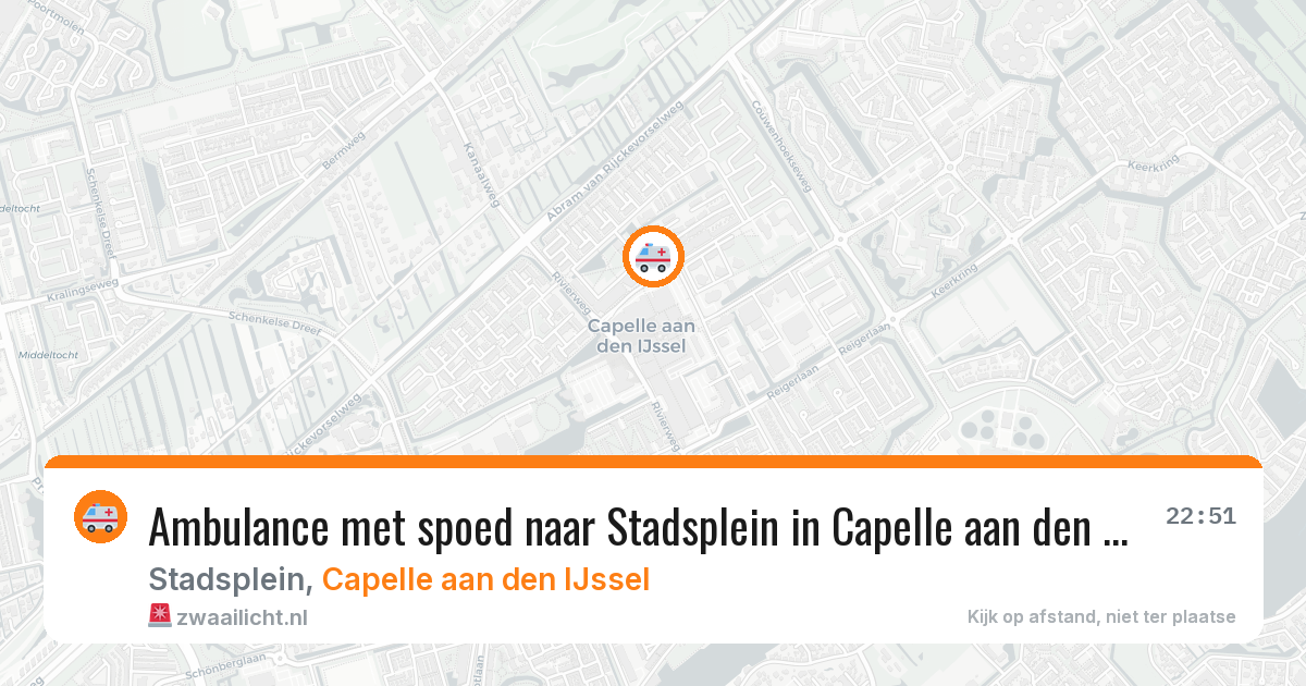 Ambulance met spoed naar Stadsplein in Capelle aan den IJssel — 6 jun 2026