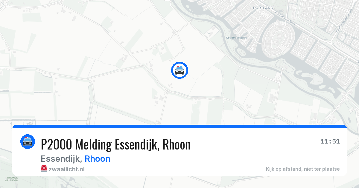 P2000 Melding Essendijk, Rhoon — 17 jun 2026