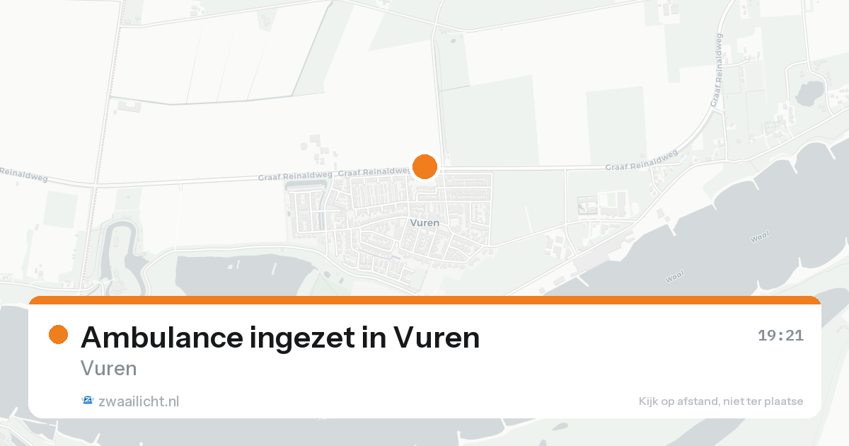 Ambulance ingezet in Vuren — 30 jan 2026