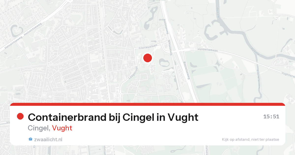 Containerbrand bij Cingel in Vught — 19 mrt 2026