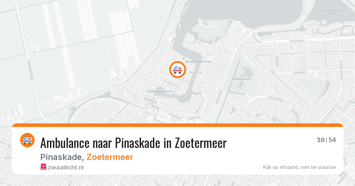 Ambulance naar Pinaskade in Zoetermeer — 10 jun 2026