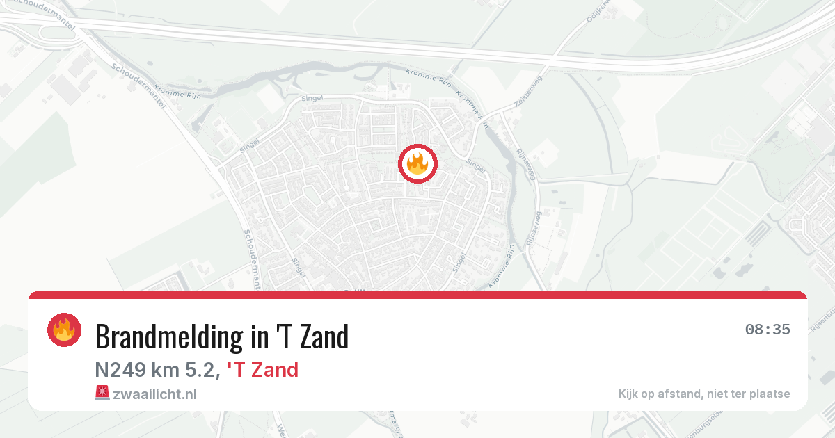 Brandmelding in 'T Zand — 20 jun 2026