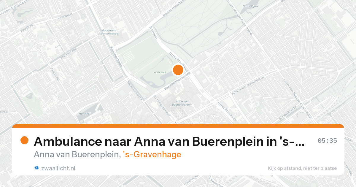Ambulance naar Anna van Buerenplein in 's-Gravenhage — 31 jan 2026
