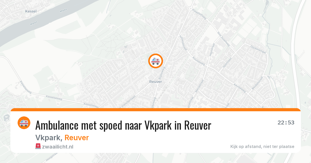 Ambulance met spoed naar Vkpark in Reuver — 3 jun 2026